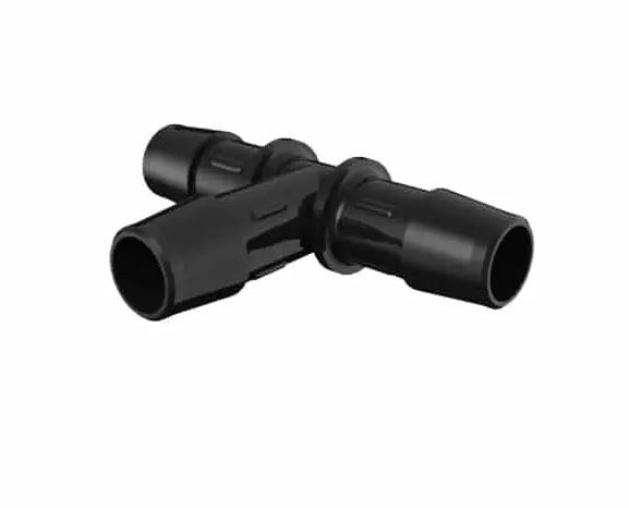 Glass Filled Black Nylon Tee 1/2" Barb