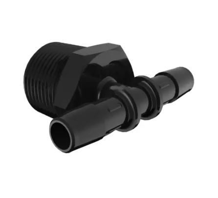 Tee 3/4" NPT Barb x 3/8" Barb (GFBN)