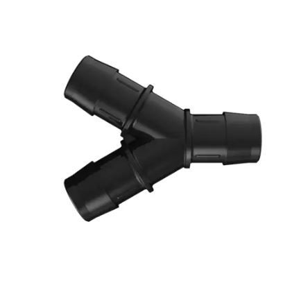 Wye 1" Barb in Black Nylon 6/6