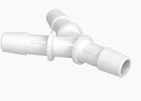 Wye 3/8" Barb in Natural Nylon