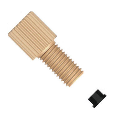 PEEK M6 Flanged Fitting - 1,6mm OD Ferrule Set