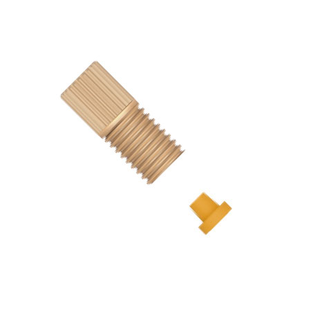 PEEK M6 Fitting Kompakt - 1,6mm OD Two-Piece Set
