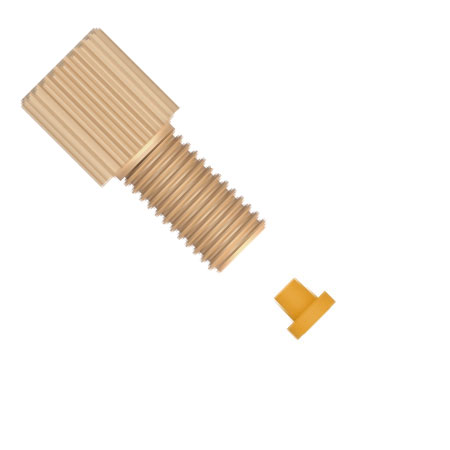 PEEK 1/4-28UNF Fitting - 1,6mm OD Two-Piece Set
