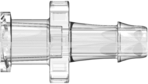 Female Luer Fitting Female Luer Thread Style to 500 Series Barb, 5/32 (4.0 mm) ID Tubing, Clear Polycarbonate