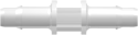 Tube to Tube Fitting Straight Through Tube Fitting with Barbs, 1/16 (1.6 mm) ID Tubing, Animal-Free Natural Polypropylene