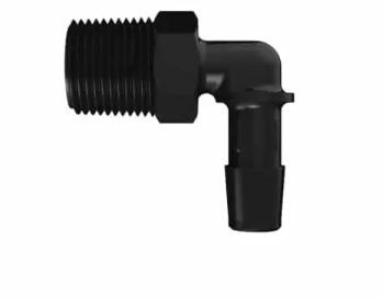 Black Nylon L 3/8BSPT x 3/8ID