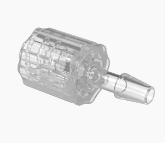 Stationary Male Luer Lock 1/8 Barb in Non Animal Derived Polypropylene-Natural
