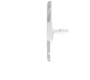 Port Plate with 1/8 Barbed Flange in Engage 8402 - Cleanroom Manufactured