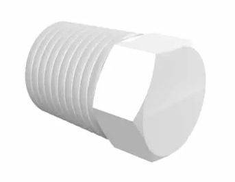 White Prop. Plug 1/4 NPT