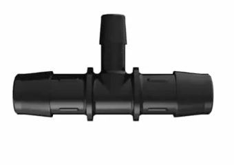 Black Nylon reducing Tee 5/8 ID x 3/8 ID