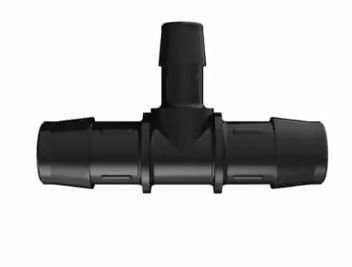 Black Nylon reducing Tee 3/4ID x 1/2ID