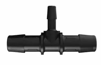 Black Nylon Reduction Tee 1/2 ID x 1/4ID