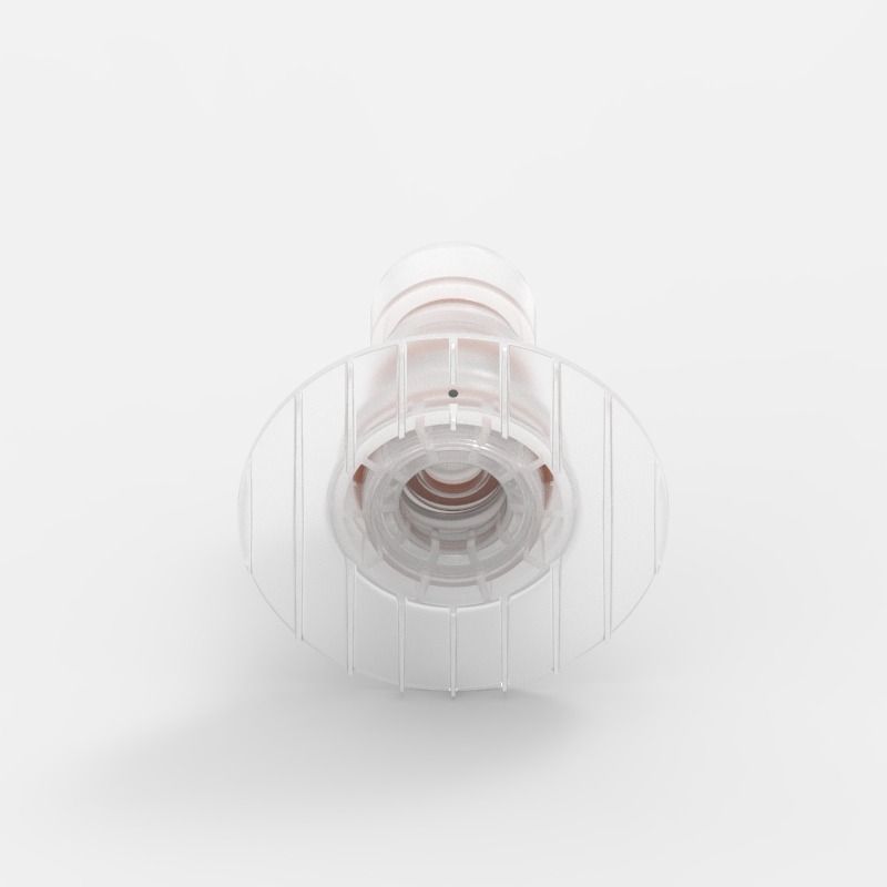 Anschlussplatten-Schnellkupplung Medium (1), männlich, mit Ventil, Non-Animal Derived Polypropylene (PP) - Buna-N, Feder: Nicht-Metallisch, 8402