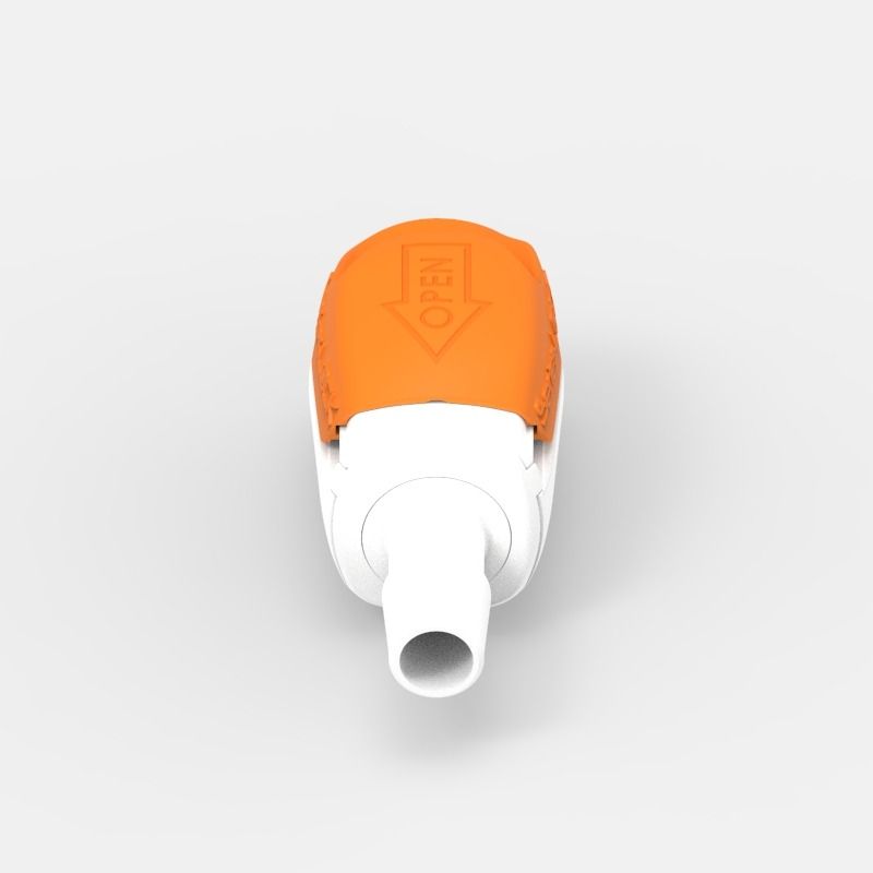 Schlauchtüllen-Schnellkupplung Medium (3), weiblich, mit Ventil, 3/8, Acetal (AC) - Buna-N, Feder: Nicht-Metallisch