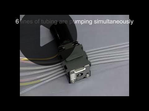 6-Kanal Miniatur-Schlauchpumpe - 3V DC