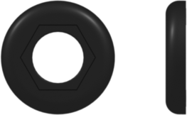 Other Fitting Color Coded Ring (For use with FTLLB or FTLB panel mount fittings), Black Nylon