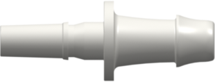 Male Luer Fitting Male Luer to 500 Series Barb, 3/16 (4.8mm) ID Tubing (May be used with separate rotating lock ring; FSLLR, Natural Kynar PVDF