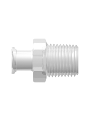 Female Luer Fitting Female Luer Thread Style to 1/8-27 NPT Thread, Animal-Free Natural Polypropylene