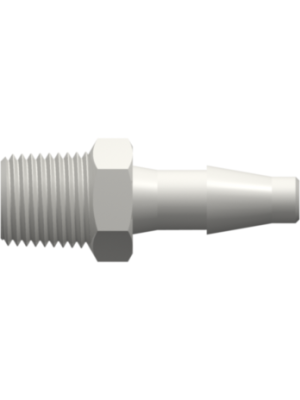 Threaded NPT Fitting 1/8-27 NPT Thread to Classic Series Barb, 3/16