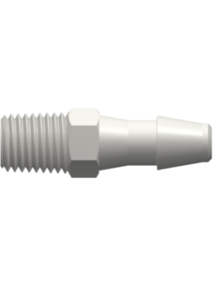 Threaded NPT Fitting 1/16-27 NPT Thread to Barb, 3/16