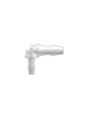 Tube to Tube Fitting Elbow Reduction Tube Fitting with Barbs, 3/32