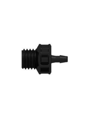 Threaded UNF Fitting 1/4-28 UNF Thread to Barb, 1/16