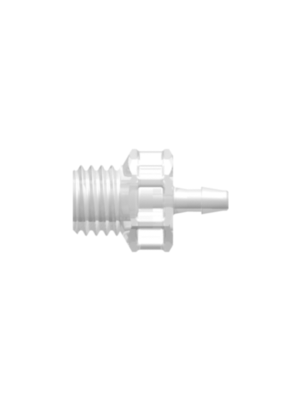 Threaded UNF Fitting 1/4-28 UNF Thread to Barb, 1/16