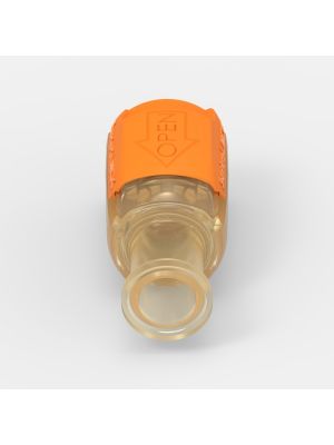 Sanitary Flange-Schnellkupplung Large (1), weiblich, mit Ventil, Polysulfone (PPSU)