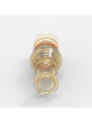 Sanitary Flange-Schnellkupplung Large (3), männlich, mit Ventil, 3/4