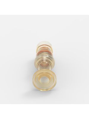 Sanitary Flange-Schnellkupplung Medium (1), männlich, mit Ventil, 3/4