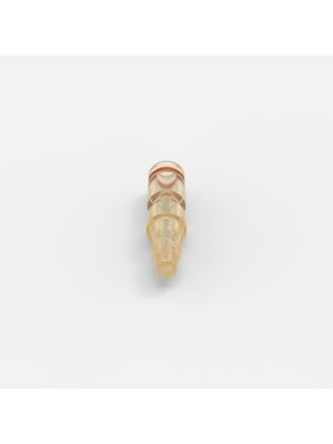 Schlauchtüllen-Schnellkupplung Micro-O (3), männlich, offener Durchgang, 3/16