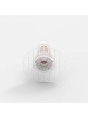 Anschlussplatten-Schnellkupplung Small (1), männlich, mit Ventil, Non-Animal Derived Polypropylene (PP)