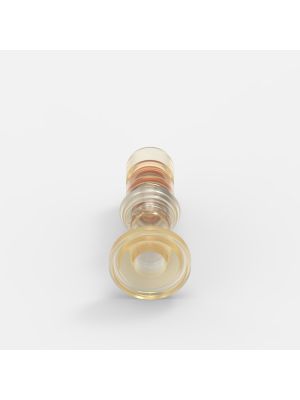 Sanitary Flange-Schnellkupplung Small (2), männlich, mit Ventil, 3/4