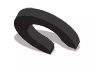 Standard Color Coded Clip Ring - Black