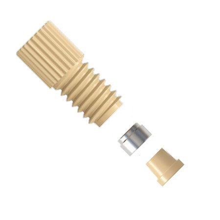 Ultra Mini PEEK Flangeless Fitting - dreiteiliges Set - 6-40 UNF