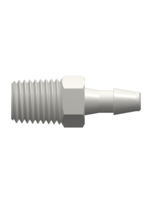 Threaded NPT Fitting 1/16-27 NPT Thread wto Barb, 1/8