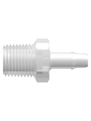 Threaded NPT Fitting 1/8-27 NPT Thread to Barb, .170