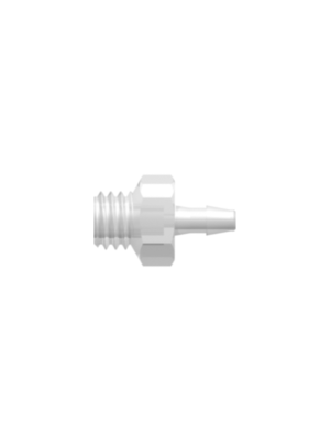Threaded UNF Fitting 10-32 UNF Thread to Barb, 1/16