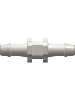 Tube to Tube Fitting Straight Through Tube Fitting with 500 Series Barbs, 3/16