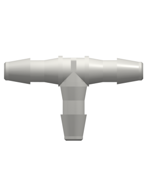 Tube to Tube Fitting Tee Tube Fitting with Barbs, 1/8