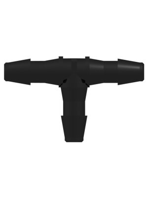 Tube to Tube Fitting Tee Tube Fitting with Barbs, 1/8