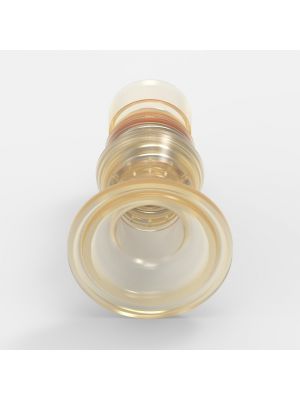 Sanitary Flange-Schnellkupplung Large (1), männlich, mit Ventil, 1 1/2