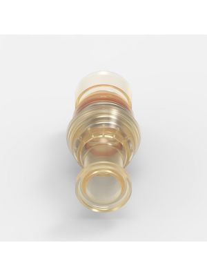 Sanitary Flange-Schnellkupplung Large (2), männlich, mit Ventil, 3/4