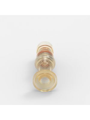 Sanitary Flange-Schnellkupplung Medium (1), männlich, mit Ventil, 3/4