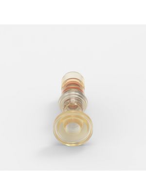 Sanitary Flange-Schnellkupplung Small (1), männlich, mit Ventil, 3/4