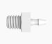 Adapter 10-32 Extended Thread x 1/16 Barb Natural Kynar 740