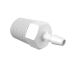 Adapter 1/4 NPT Thread x 5/32 Barb in White Polypropylene