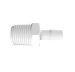 Adapter 1/2 NPT Thread x 3/8 Barb in Non-Animal Derived Polypropylene