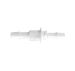 Bulkhead 1/4 Straight Adapter 5/16 ID x 1/4 ID in White Polypropylene