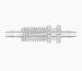 Bulkhead 10-32 UNF Thread x 1/16 Barb x 1/16 Barb Polypropylene
